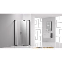 Cabină de duș miscellaneous GR03 90x 90x200 MATTE BLACK 8mm