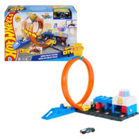 Машина Hot Wheels JBM71 Setul de joacă City Secția de Poliție