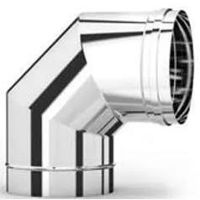 Дымоход miscellaneous Отвод из нержавеющей стали 90'', диам. 150 (316)