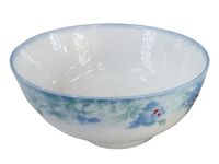 Salatiera din ceramica 15cm flori albastre