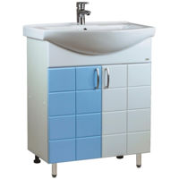 Шкаф под умывальник Mashtab 11558 Domino cu 2 usi 60cm Alb-Albastru