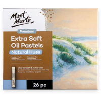 Набор для творчества Mont Marte MMPT0049 Set pastel Pasteluri Extra Soft Oil 26 culori, Nuanta Naturala