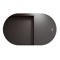 Oglindă baie Bayro Solar овальное 900x550 LED touch нейтральный c подогревом
