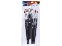 Set periute pentru desen Artist 6buc, maner din lemn