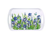 Tava Phibo 41X27X5cm "Blue Iris", alb, din plastic