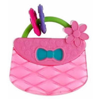 Iinel dentiție Bright Starts 9063 Jucarie pentru dentitie Posetuta Pretty In Pink