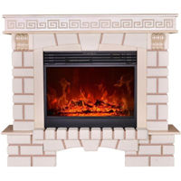 Șemineu electric ArtFlame Nazarii & Mirabella, 1136x1328x356 mm, Jasmin