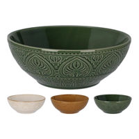 Салатница Promstore 55059 Salatiera din ceramica 20cm Embossed Leaves (în asort.)