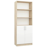 Шкаф Mobildor-Lux Комбинированный шкаф с полками Practik (80x40x210H см) Sonoma/Белый