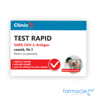 Test Rapid Covid Antigen (mucoase) caseta N1 Clinic'S  (TVA8%)