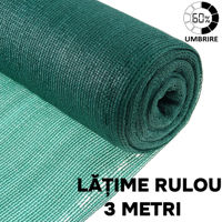 Plasa umbrire 60% - latime rulou 3 metri