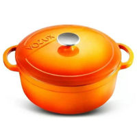 Кастрюля Voeux Kitchenware ST-101 Castron din fontă 24cm, Amusant
