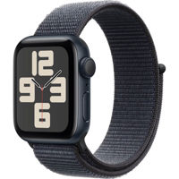 Ceas inteligent Apple Watch SE 2024 GPS 40mm Midnight Aluminium Case with Ink Sport Loop MXEA3