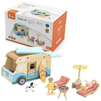 Игрушка Viga 44688 Set de Joacă Camper cu figurine și accesorii