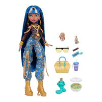 Кукла Mattel JHK32 Monster High, Cleo de Nile cu animalul de companie Hissett
