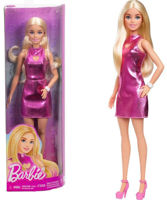 Кукла Barbie HYT88 Fashionista în rochie mini rozi
