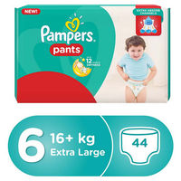 Pampers (6) Jumbo Plus Active Girl Extra Large 44