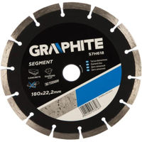 Набор головок, бит, насадок Graphite 57H618 Disc diamant segmentat 180x22.2mm