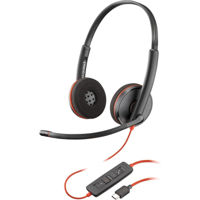 Наушники игровые Plantronics Blackwire 3220 Stereo + USB-C/A Adapter