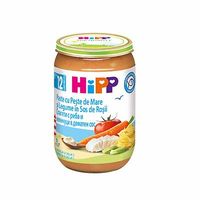 Hipp пюре лапша с рыбой и овощами в томатном соусе, 12+ мес, 220 г