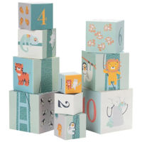 Игрушка Premaman PJQA5N-CCC-UNQ Set de cuburi Happy Wild, 10buc