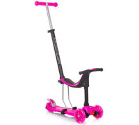 Chipolino Самокат 2в1 с ручкой "Multi Plus" DSMUL0233PI pink