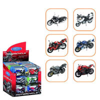 Машина Welly 19660-24PWD(24C) Motociclete Metalice de Colecție 1:18, 6 modele (24C)