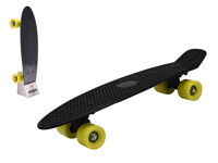 Skateboard XQMAX 58X14X9cm, max 80kg, in stil racing, negru