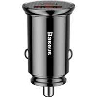 Зарядное устройство для автомобиля Baseus CCALL-YS01 1*USB-A+1*Type-C 30W, Black