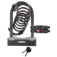 Аксессуар для велосипеда M-Wave Sistem antifurt bicicleta BS shackle lock with spiralcable