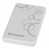 1.0TB (USB3.1) 2.5" Transcend "StoreJet 25A3", White, Anti-Shock, One Touch Backup