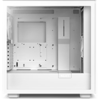 Case ATX NZXT H7 Flow, 2xUSB 3.2, 1xType-C, 2x120mm, Tempered Glass, Mesh Freont, White