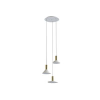 8031 Suspensie HERMANOS III white/solid brass