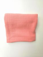 Одеяло пледик муслин 4-х слойный размер 100*110 персиковый