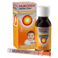 Nurofen sirop copii (portocala) 100 mg/5 ml 100 ml
