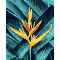 Картина по номерам Strateg R 9 / 9 (GS1540)(61094) Floare galbena, 40x50 cm