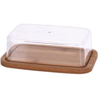 Container alimentare Excellent Houseware 18306 Масленка с крышкой 19x12.3x5.3cm, дно бамбук