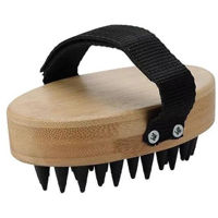 Produse de îngrijire a animalelor Promstore 49590 Perie pentru câini si pisici Pets 12x7cm lemn