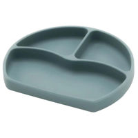 Посуда для кормления BabyJem 715 BABYJEM Farfurie din silicon cu 3 compartimente Menta