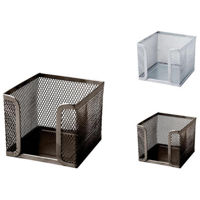 Офисный аксессуар Promstore 01508 Подставка для заметок 10.5x10.5x8cm, металл