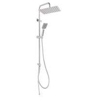 Panou de duș Ferro NP48 inox/patrata Bara dus set