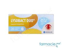 Lysobact DUO® comp. de supt 20 mg +1,5 mg  N10x2