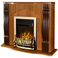 Șemineu electric ArtFlame Clasic & Galileo gold, 883x950x300 mm, Nuc inchis