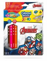 Creioane colorate Jumbo - Colorino Disney Avengers