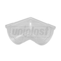 Cot jgheab PVC Bi-sistem D.125 x 90° (alb) AN125В  FIRST PLAST