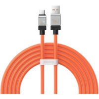 Кабель для моб. устройства Baseus CAKW000607 CoolPlay Series USB-A to Type-C 5A 100W 1m, Orange