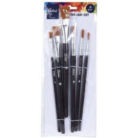 Set de creație Promstore 41726 Набор кистей для рисования Artist 6шт, ручка дерево