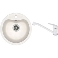 Мойка кухонная со смесителем Dr.Gans Dora + SanDonna F 1066 alb