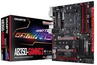 GIGABYTE GA-AB350-Gaming, Socket AM4, AMD B350, Dual 4xDDR4-3200, APU AMD graphics, DVI, HDMI, 2xPCIe X16, 6xSATA3, RAID, 1xM.2 slot,  ALC887 HDA, Gigabit LAN, 2xUSB3.1, 6xUSB3.0,  ATX