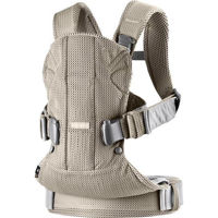 Marsupiu pentru copii BabyBjorn 098002E1 One Air Greige, 3D Mesh